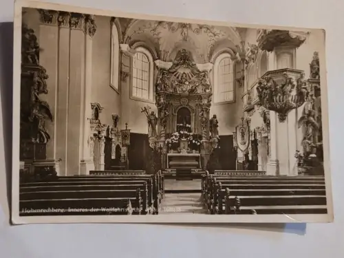 Hohenrechberg - Inneres der Wallfahrtskirche Postkarte: