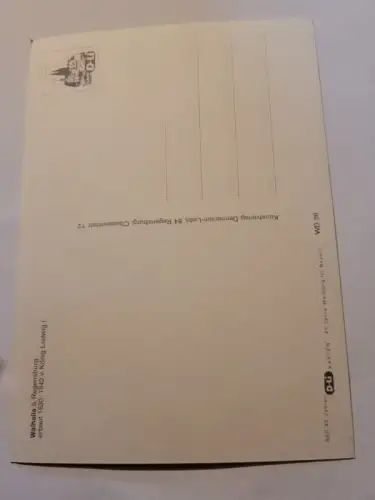 Walhalla b. Regensburg Postkarte: