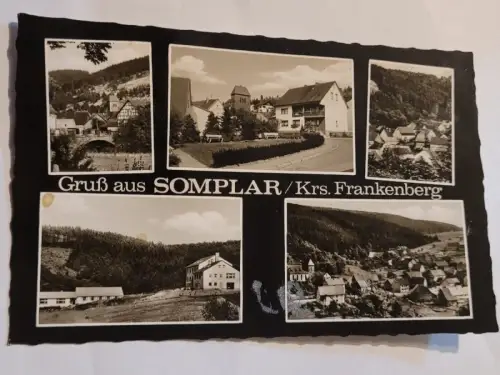Gruß aus Somplar Krs. Frankenberg Postkarte: