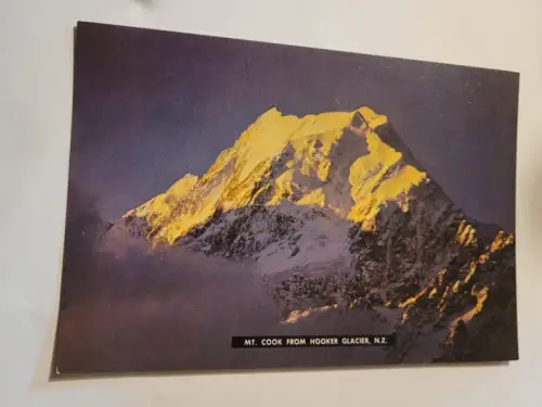 Mt. Cook From Hooker Glacier - New Zealand Postkarte: