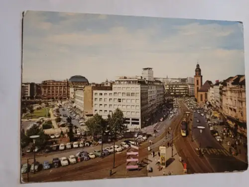 Frankfurt am Main - Blick auf Roßmarkt Postkarte: