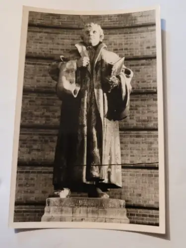 Martin Luther an Hausfasade Postkarte: