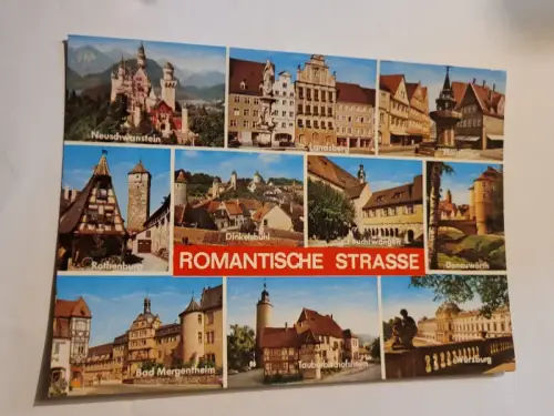 Romantische Strasse Postkarte: