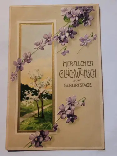 Herzlichen Glückwunsch zum Geburtstage Postkarte BN36038