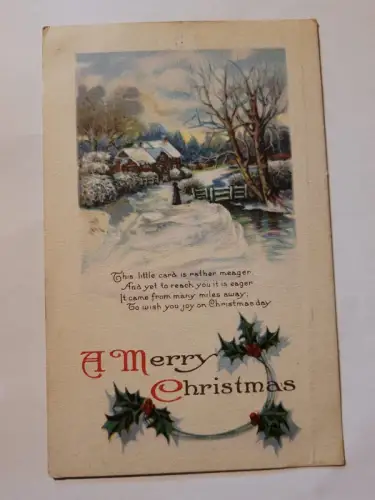 A Merry Christmas Postkarte:
