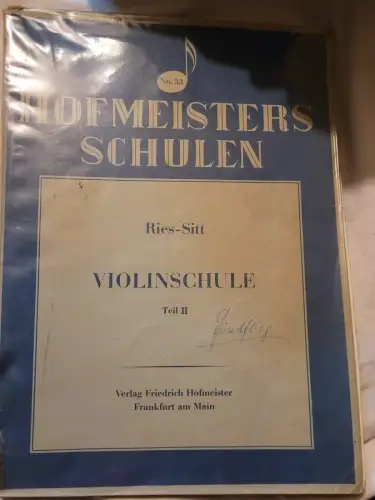 Ries-Sitt Violinenschule Teil 2 Ries, Hubert: