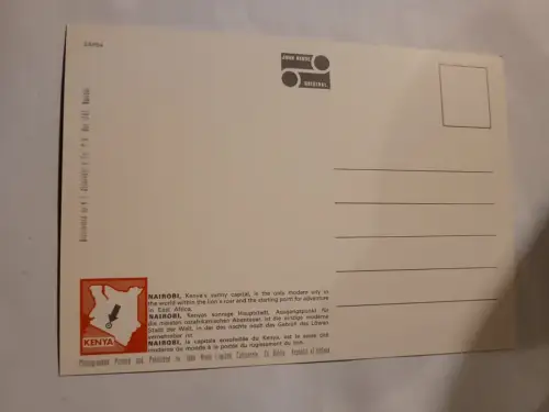 Kenya - Nairobi Postkarte: