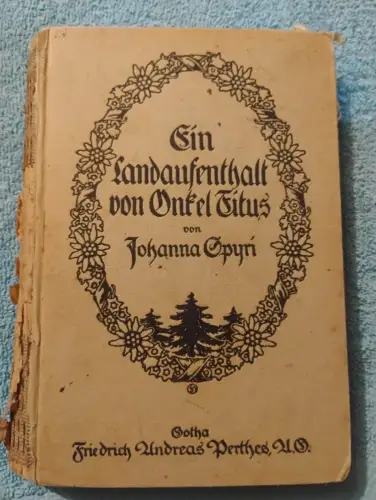 Ein Landaufenthalt von Onkel Titus Spyri, Johanna: