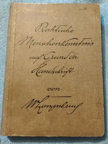 Praktische Menschenkenntnis aufgrund der Handschrift