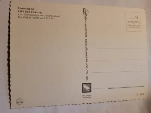Thermalbad Bad Füssing Postkarte: