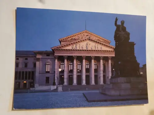 München - Nationaltheater Staatsoper Postkarte: