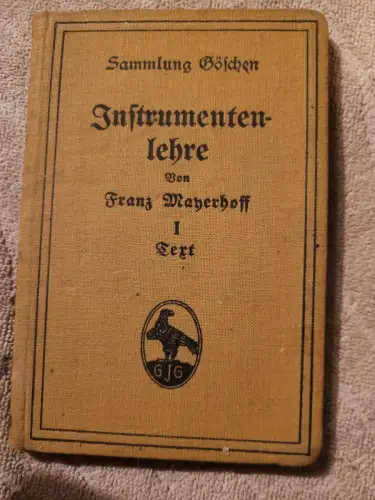Instrumentenlehre Manerhoff, Franz: