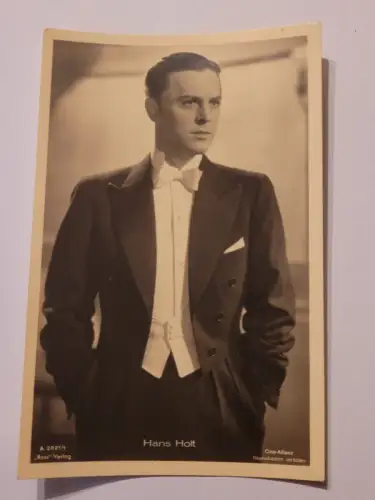 Hans Holt Postkarte: