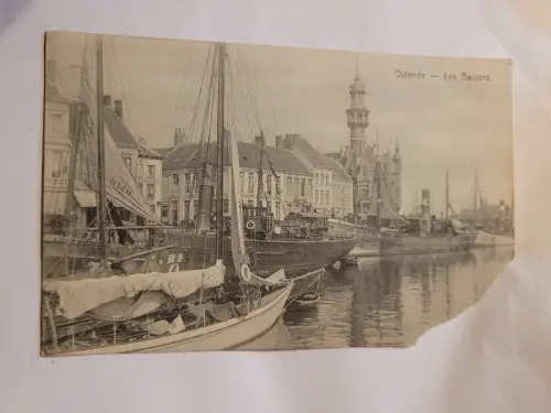Ostende - Les Bassins Postkarte: