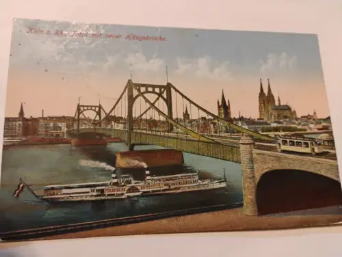 Köln a. Rh. - Total mit neuer Königsbrücke Postkarte: