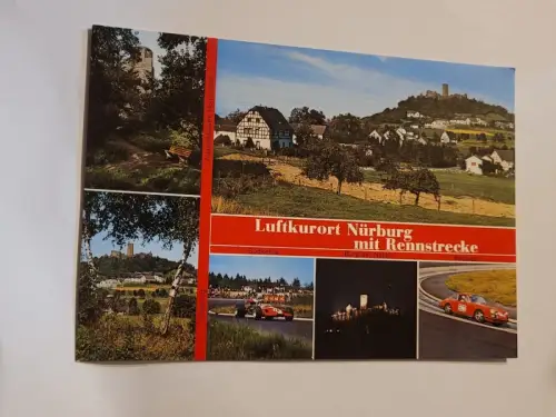 Luftkurort Nürburg mit Rennstrecke Postkarte: