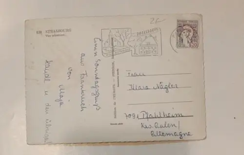 Strassbourg Postkarte: