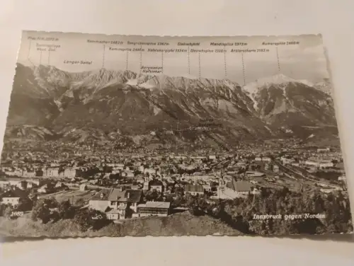 Innsbruck gegen Norden Postkarte: