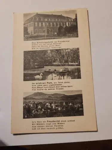 Das Erholungsheim zu Freudental Postkarte: