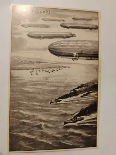 Nach England Postkarte: