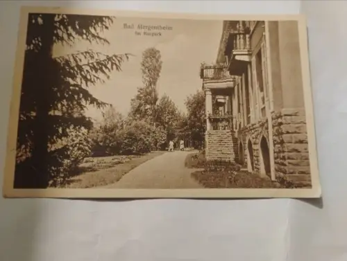 Bad Mergentheim im Kurpark Postkarte: