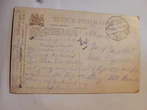 Stuttgart - Johanneskirche u Feuersee Postkarte: