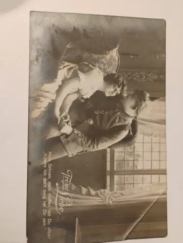 Treue Liebe Postkarte: