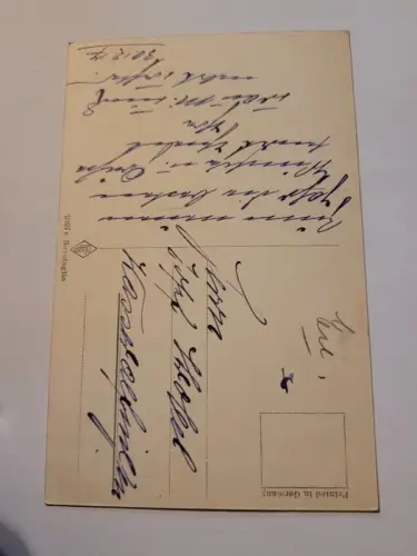 Zug im Winter Postkarte: