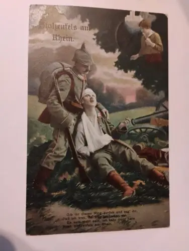 Stolzenfels am Rhein Postkarte: