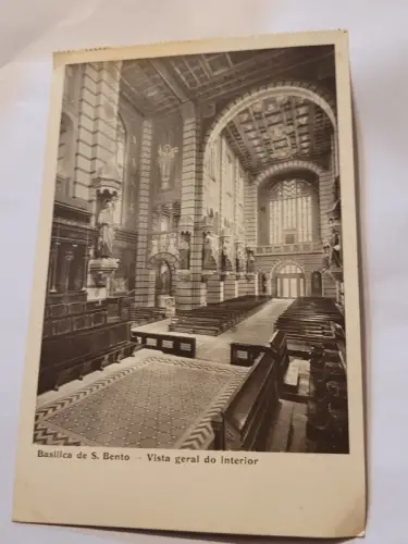 Basilica de S. Bento - Vista geral do interior Postkarte:
