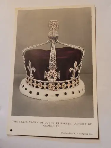 The State Crown Postkarte: