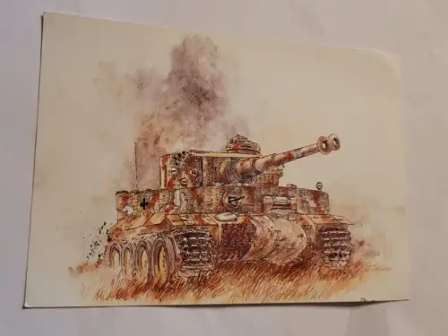 Panzerkampfwagen VI Tiger Postkarte:
