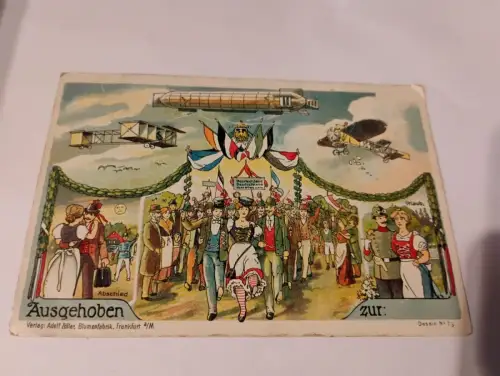Ausgehoben Postkarte: