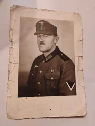 Alter Soldat Postkarte: