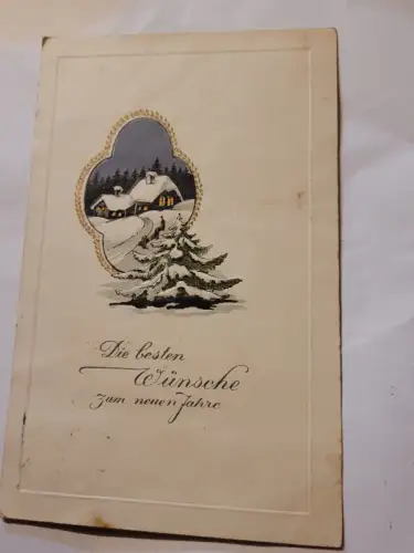 Die besten Wünsche zum neuen Jahre Postkarte: