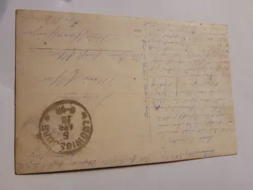 Soldaten in der Stube Postkarte: