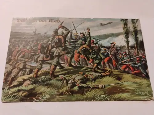 Schlacht bei Metz Postkarte: