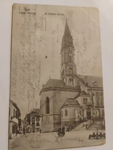 Hall - Lange Strasse Postkarte: