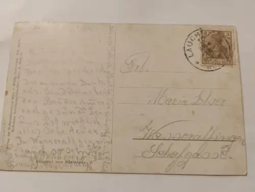 Abschied vom Elternhaus Postkarte: