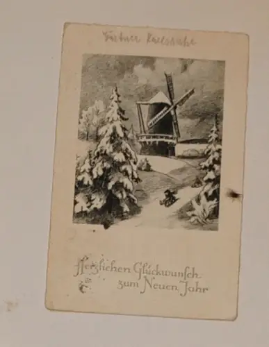 Herzlichen Glückwunsch zum neuen Jahr Postkarte: