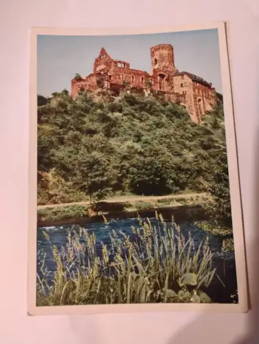 Burg Heimbach in der Eifel Postkarte: