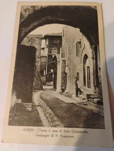 Assisi - Chiesa e casa di frate Quintavalle Postkarte: