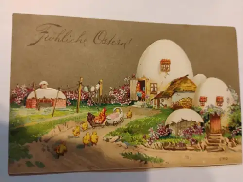 Fröhliche Ostern Postkarte: