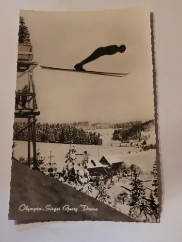 Olympia Sieger Georg Thoma Postkarte: