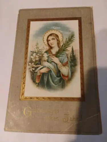 Glückseliges neues Jahr Postkarte: