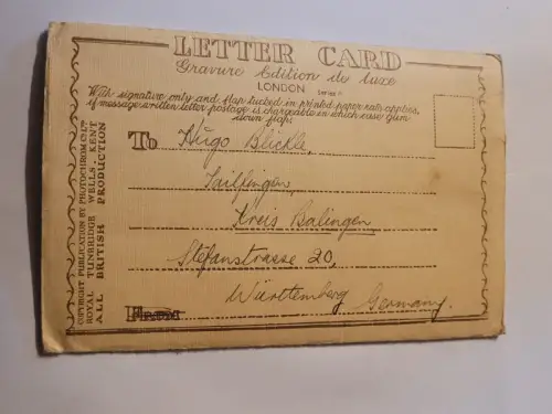 Letter Card - London Postkarte: