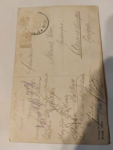 Mädchen mit Blumen Postkarte