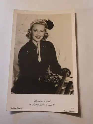 Martine Carol Postkarte: