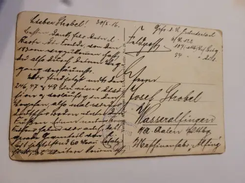 Lörchingen i Lothringen - Lamgestr. - Feldpost Postkarte: