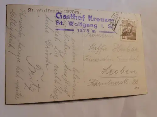 Gasthof Kreuzer St. Wolfgang Postkarte: